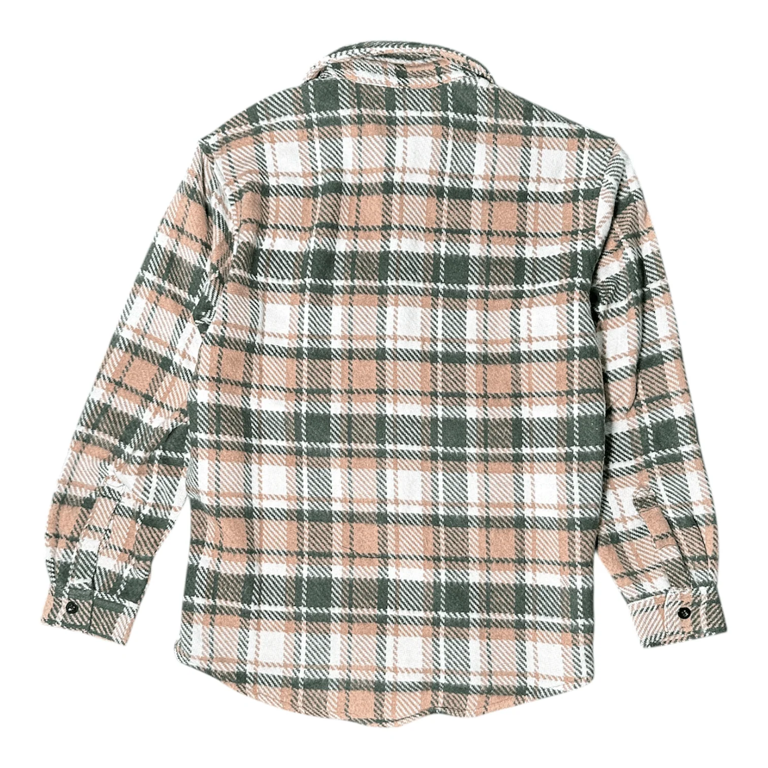 Roku Studio Heavy Flannel Shirt With Rhinestones (Forest Green) - Image 2