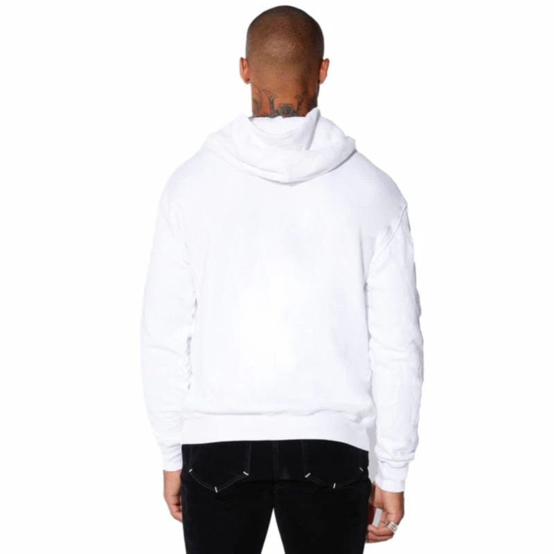 RTA Blue Logo Hoodie (White/Blue Front) MU23K622 - Image 3