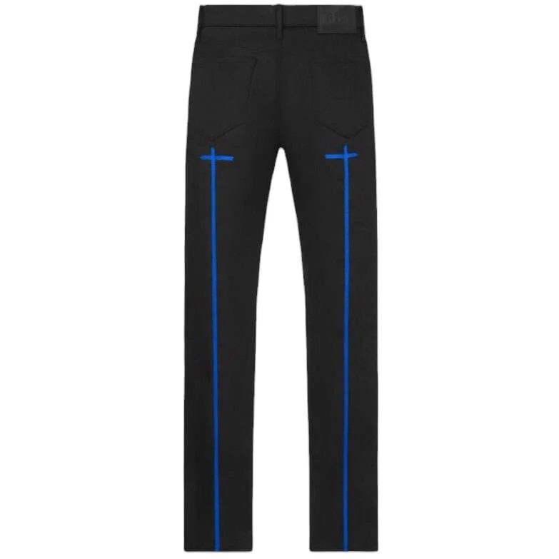 RTA Byrant Black Blue Long Cross Jean (Black/Blue) MS24D864-B1205BKBCR - Image 2