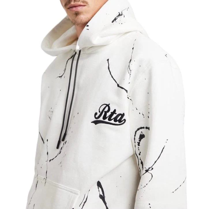 Rta Dion Hoodie (White Paint Collegiate Script) MU24K628-T1181WTPCS - Image 5