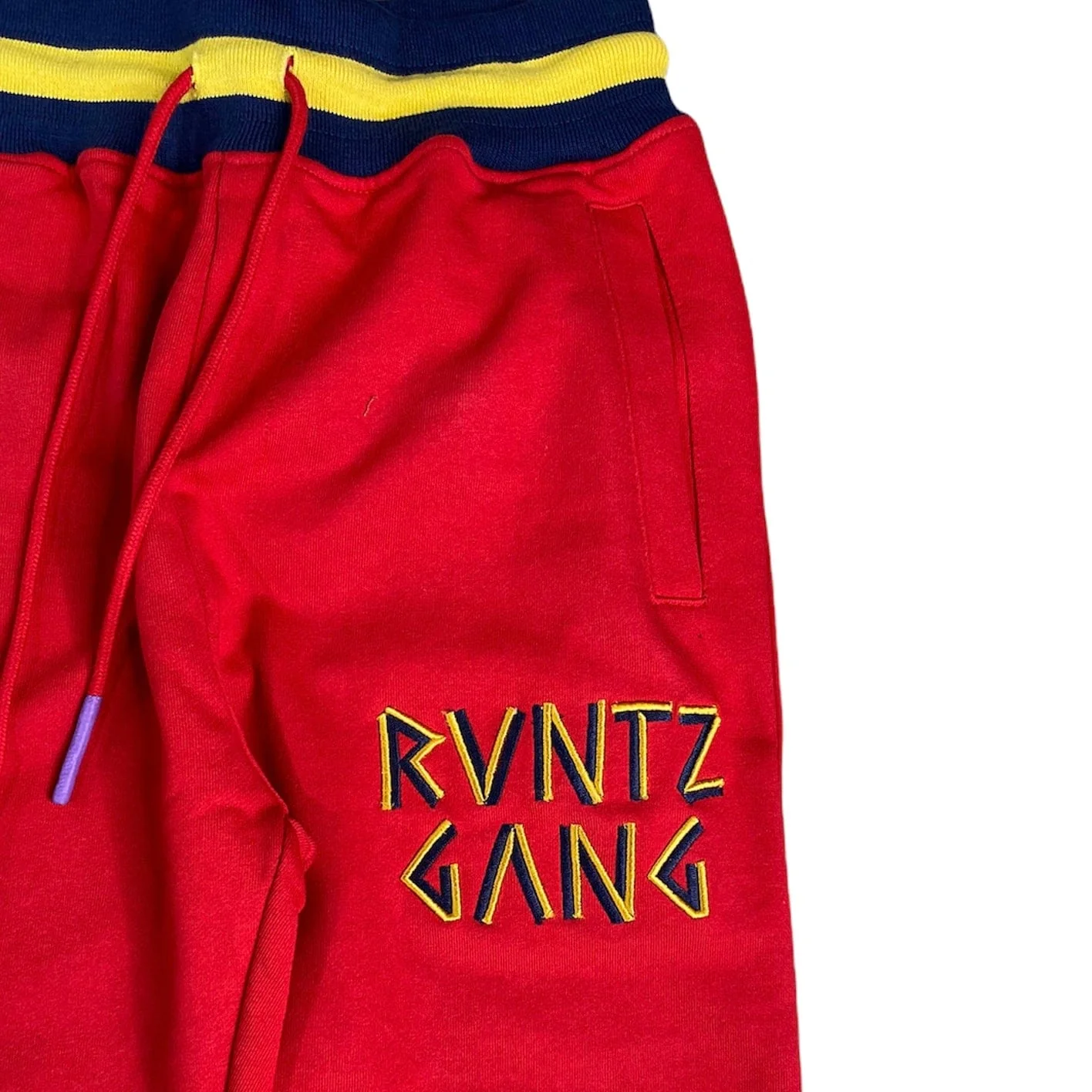 Runtz Chiseled Joggers (Red) 321-36441 - Image 2