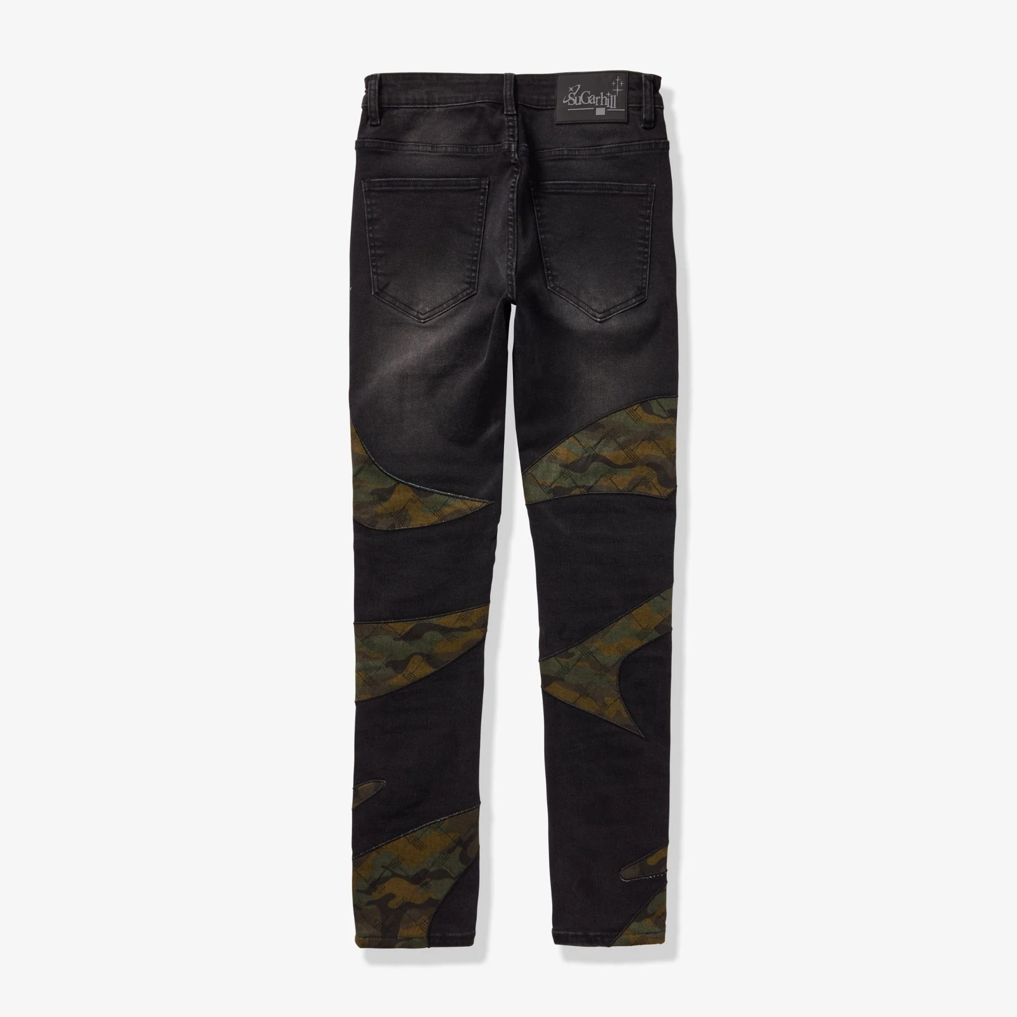 "Sabotage" Skinny Jeans (black/camo scrunch) - Image 6