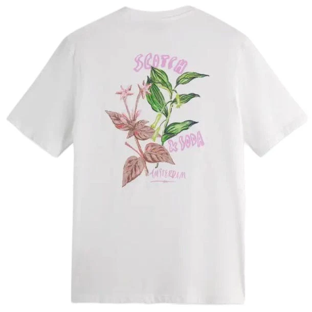 Scotch & Soda Floral Artwork Tee (White) 179945 - Image 2