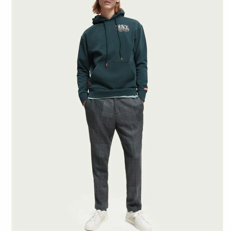 Scotch & Soda Artwork Felpa Hoodie (Space Green) 169194 - Image 5