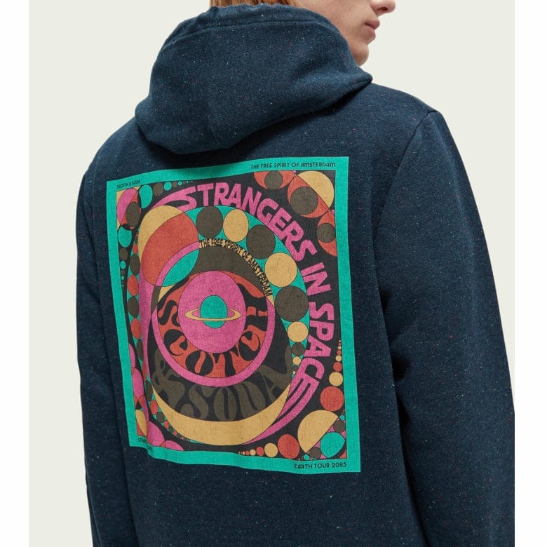 Scotch & Soda Artwork Felpa Hoodie (Steel) 171275 - Image 5