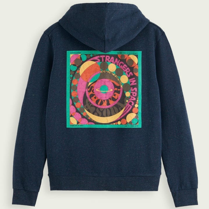 Scotch & Soda Artwork Felpa Hoodie (Steel) 171275 - Image 7