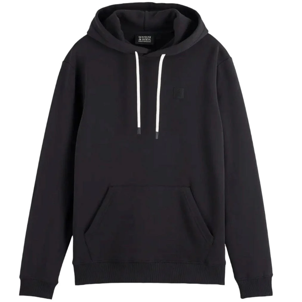 Scotch & Soda Essentials Logo Hoodie (Black) 179198 - Image 5