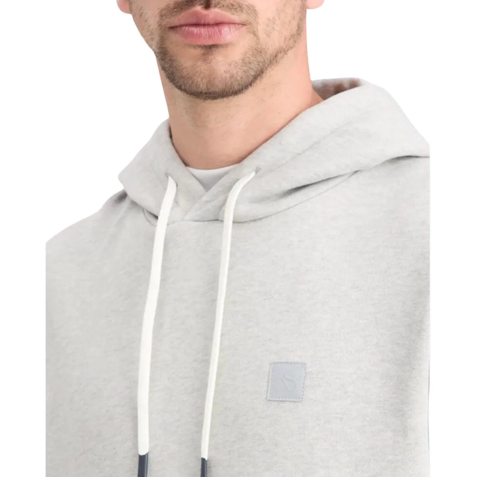 Scotch & Soda Essentials Logo Hoodie (Grey Melange) 179198 - Image 3
