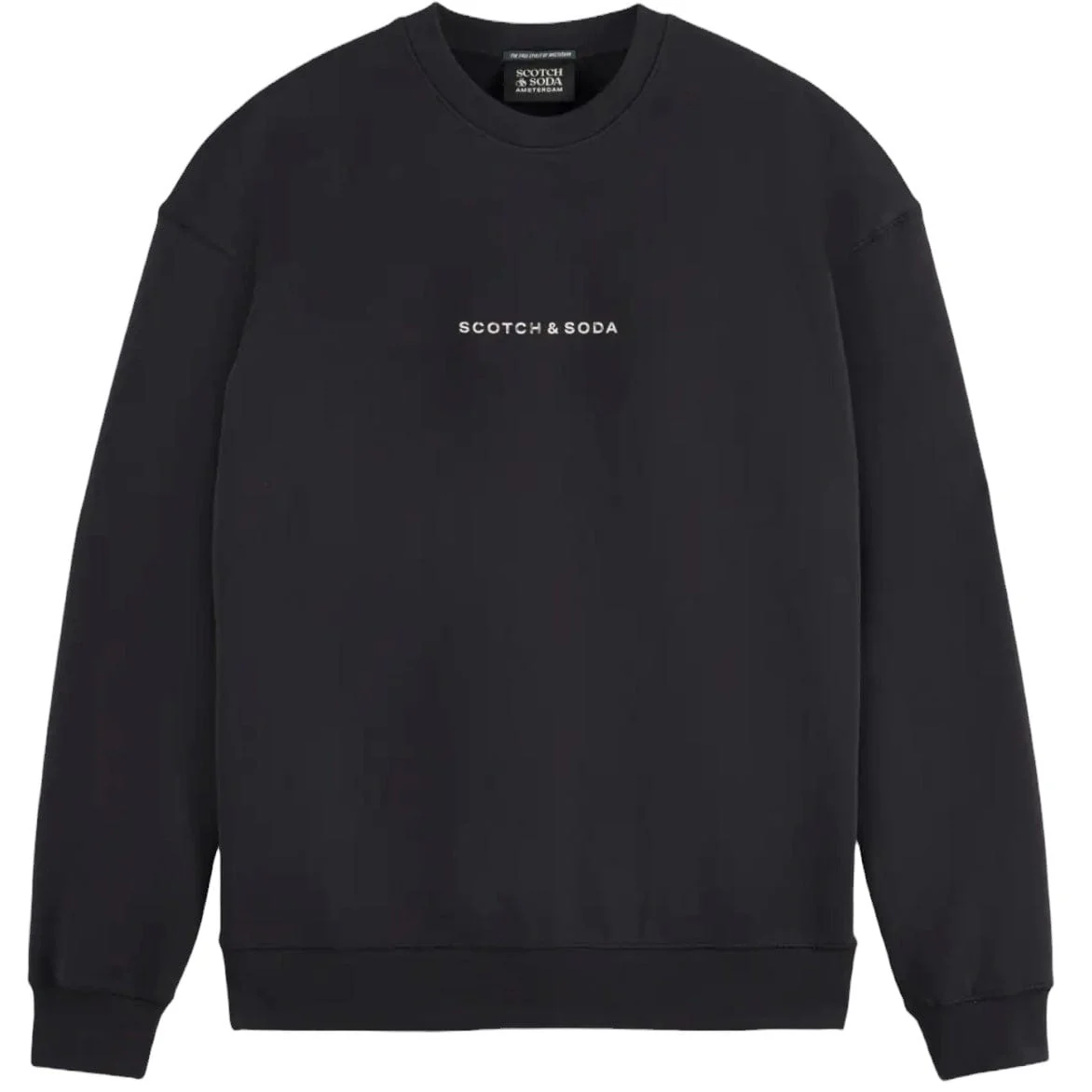 Scotch & Soda Essentials Logo Sweatshirt (Black) 179195