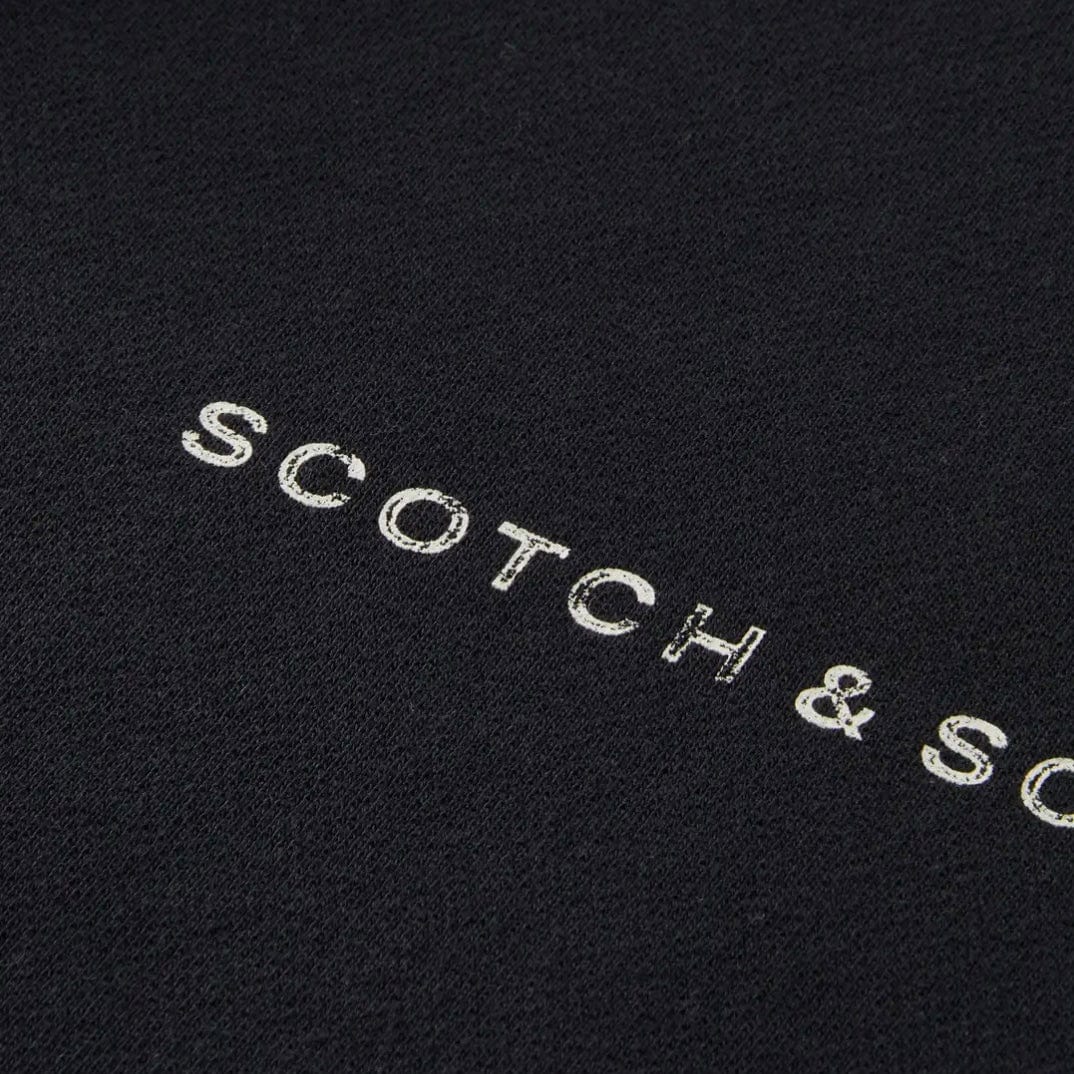 Scotch & Soda Essentials Logo Sweatshirt (Black) 179195 - Image 3