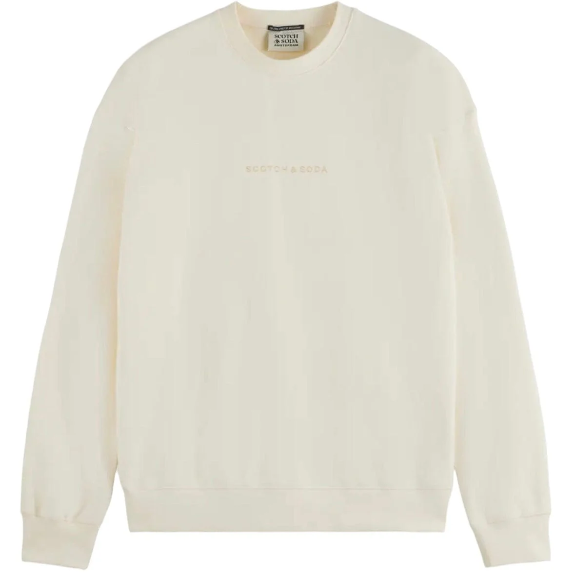 Scotch & Soda Essentials Logo Sweatshirt (Off White) 179195