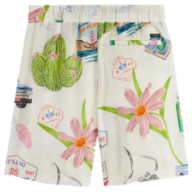 Scotch & Soda Fave Printed Bermuda Short (On The Road) 179170 - Image 2