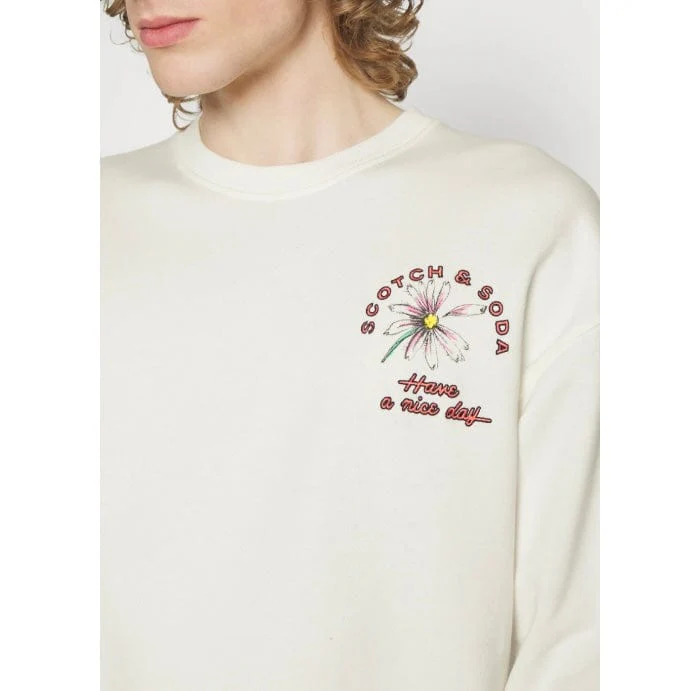 Scotch & Soda Festival Aw Sweatshirt (Off White) 172993 - Image 2