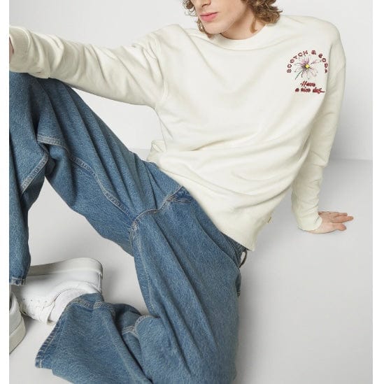 Scotch & Soda Festival Aw Sweatshirt (Off White) 172993 - Image 3