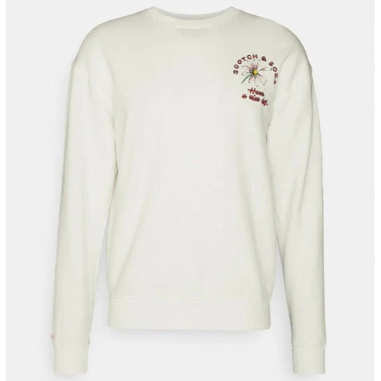 Scotch & Soda Festival Aw Sweatshirt (Off White) 172993 - Image 6