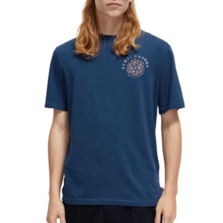 Scotch & Soda Festival Aw Tee (Storm Blue) 173025 - Image 3