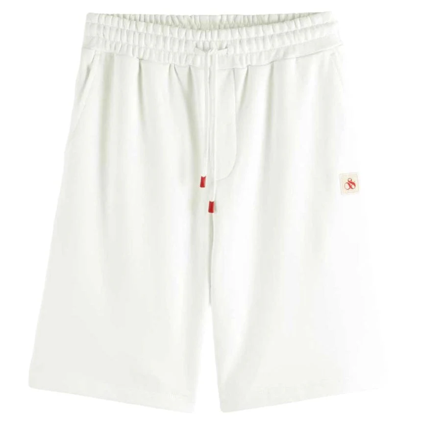Scotch & Soda Fleece Sweat Shorts (White Traditional) 176897