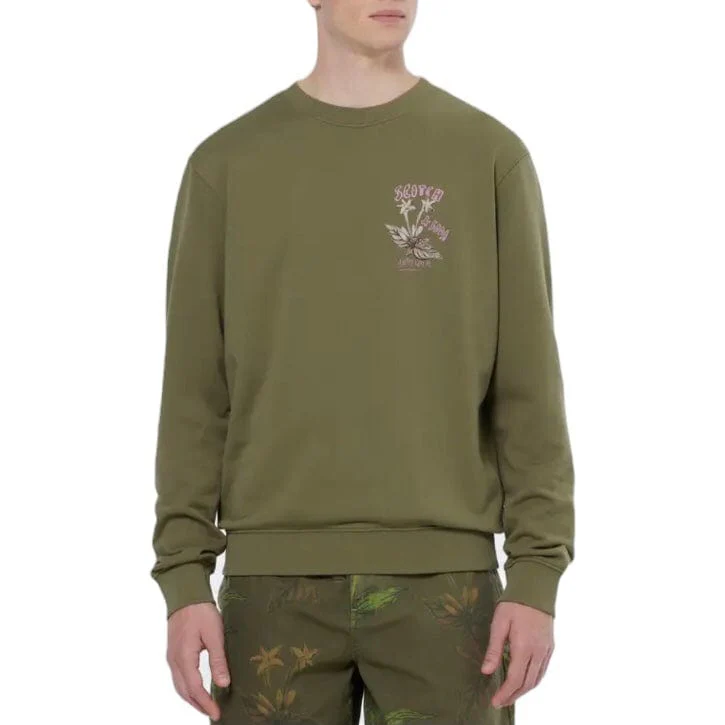 Scotch & Soda Flor180478al Artwork Sweatshirt (Washed Military) 180478 - Image 3