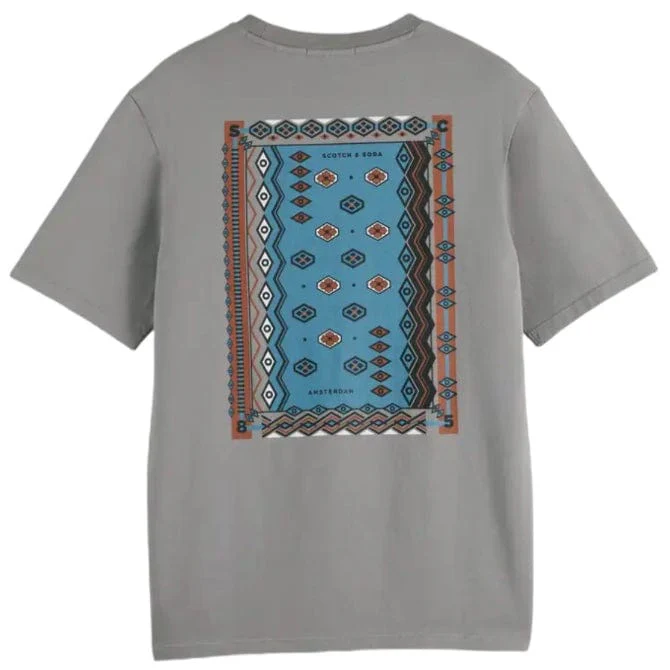 Scotch & Soda Graphic Print T-Shirt (Asphalt) 178489 - Image 2