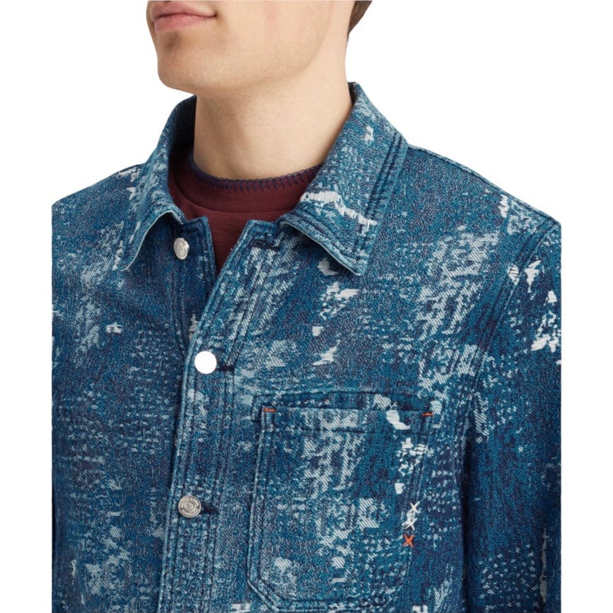 Scotch & Soda Jacquard Denim Workwear Jacket (Denim Jacquard) 178628 - Image 7