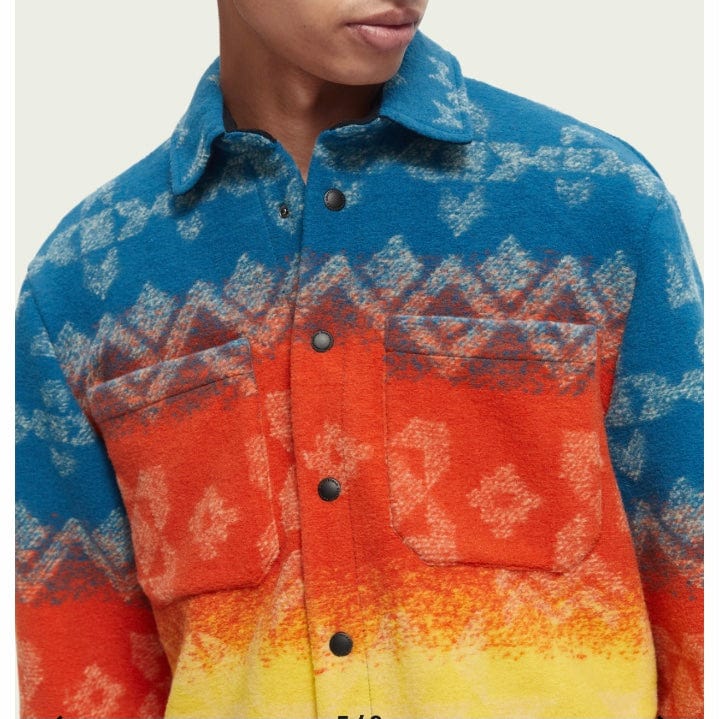Scotch & Soda Jacquard Heavyweight Overshirt (Combo A) M - Image 2