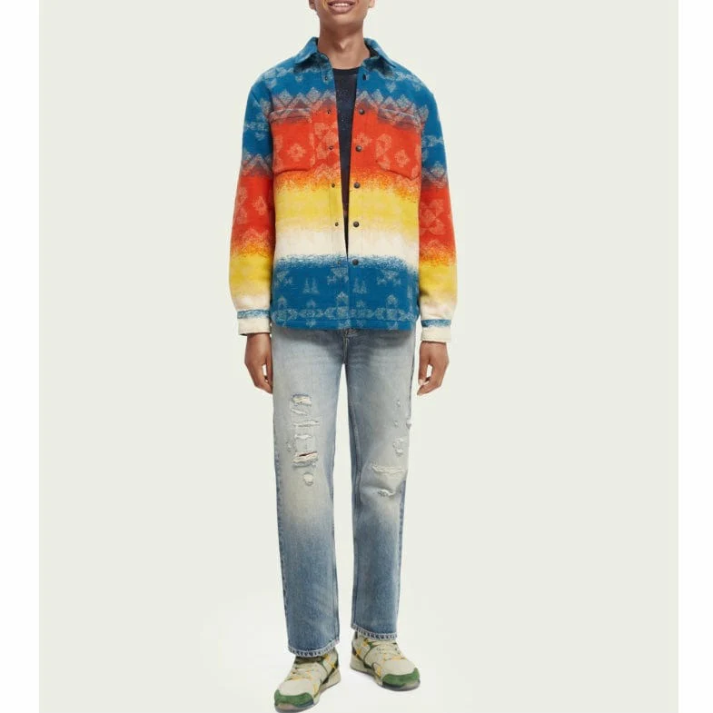 Scotch & Soda Jacquard Heavyweight Overshirt (Combo A) M - Image 3