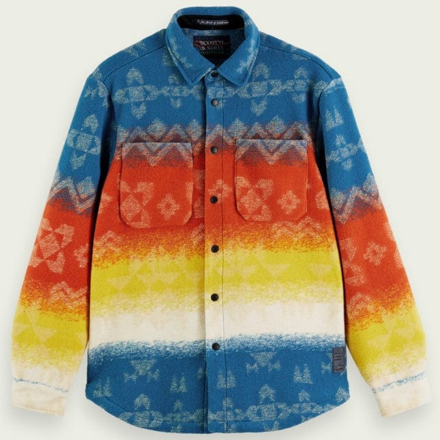 Scotch & Soda Jacquard Heavyweight Overshirt (Combo A) M - Image 7