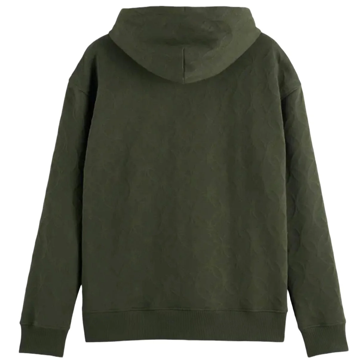 Scotch & Soda Jacquard Terry Hoodie (Heritage Green) 178450 - Image 2