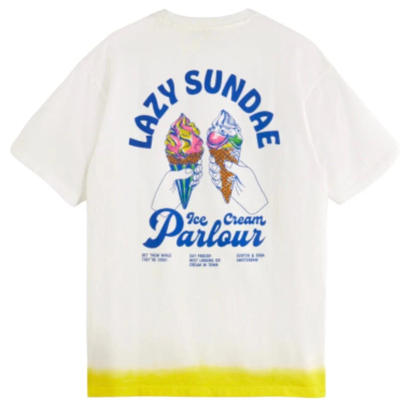 Scotch & Soda Lazy Sundae Tee (White Traditional) 175634 - Image 2