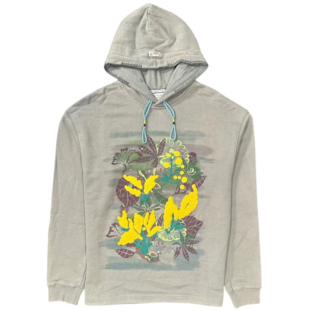 Scotch & Soda Leaf Embroidery Hoodie (Green) 23-SSMM-D40