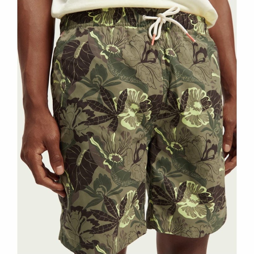 Scotch & Soda Long Length Printed Swimshort (Camo Floral Aop) 172427 - Image 5