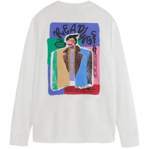Scotch & Soda Long Sleeve Printed Tee (White) 178475 - Image 2
