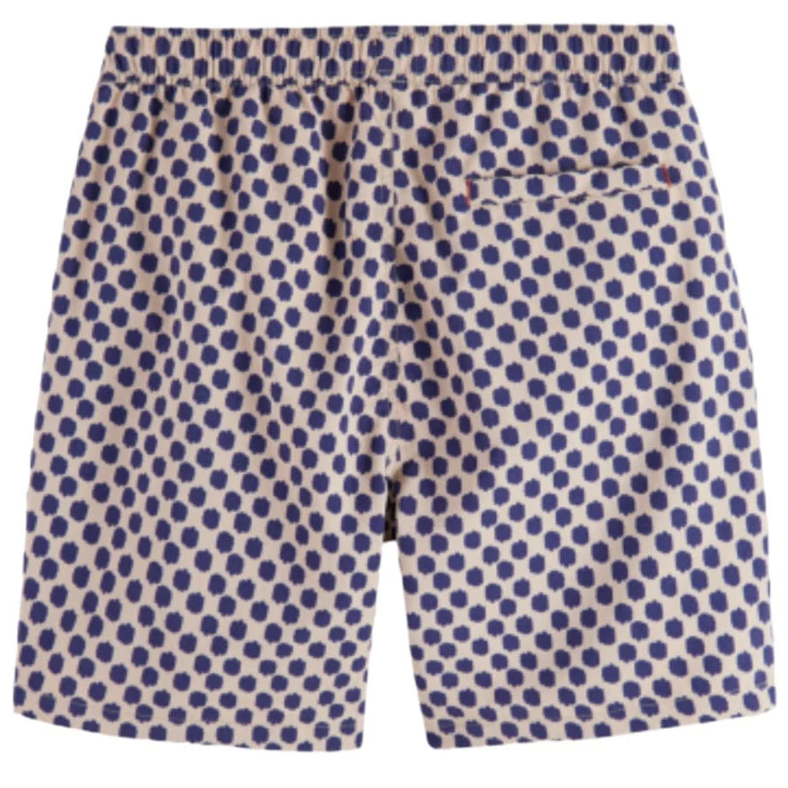 Scotch & Soda Mid Length All Over Print Swim Short (Polka Navy Blue) 175370 - Image 2