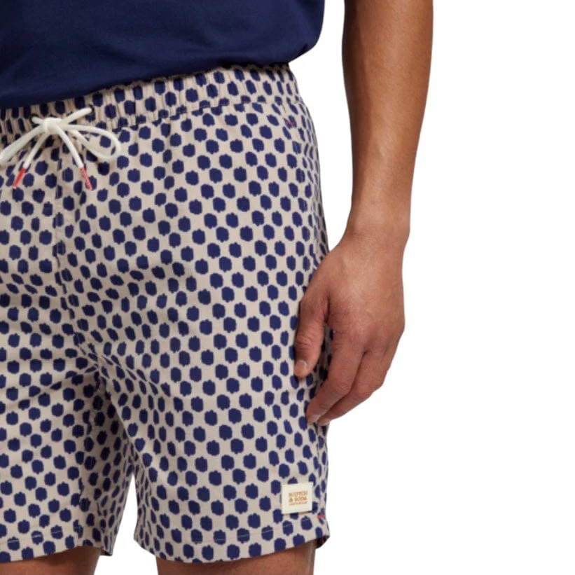 Scotch & Soda Mid Length All Over Print Swim Short (Polka Navy Blue) 175370 - Image 7