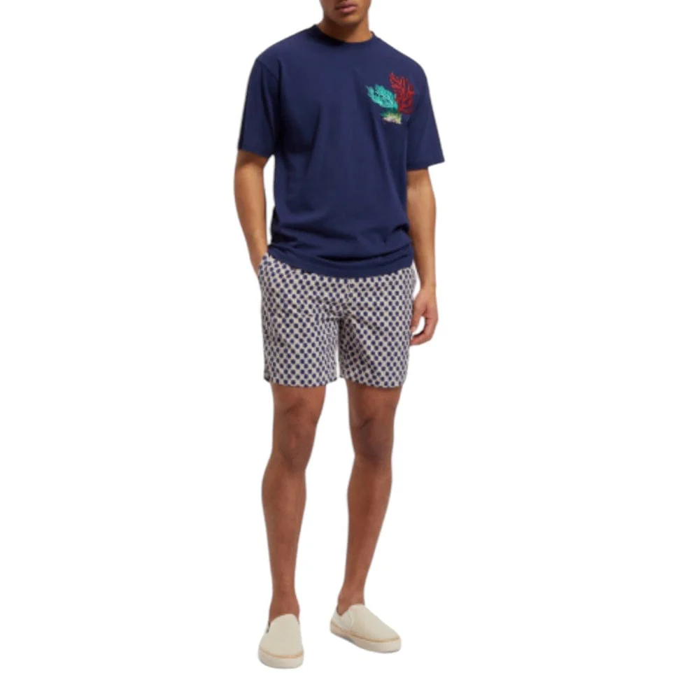 Scotch & Soda Mid Length All Over Print Swim Short (Polka Navy Blue) 175370 - Image 9