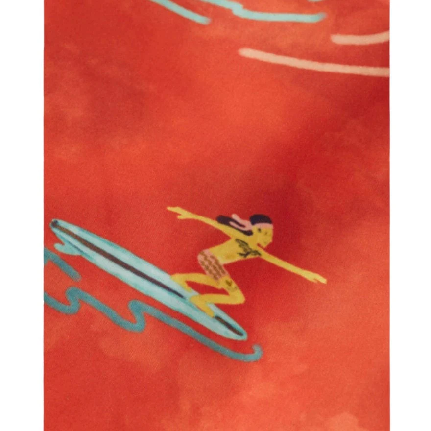 Scotch & Soda Mid Length Swim All Over Print Short (Red Surfer Aop) 175368 - Image 3