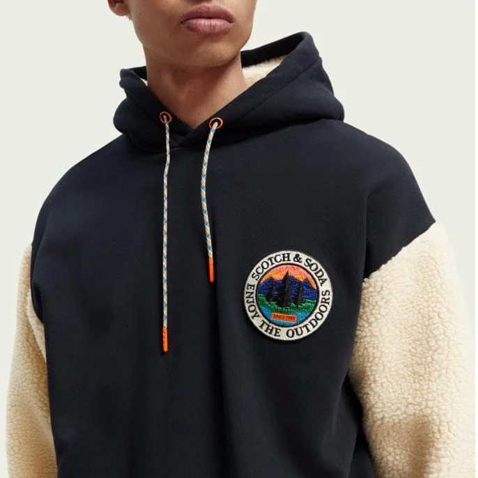 Scotch & Soda Organic Teddy Felpa Artwork Hoodie (Combo A) 169196 - Image 2