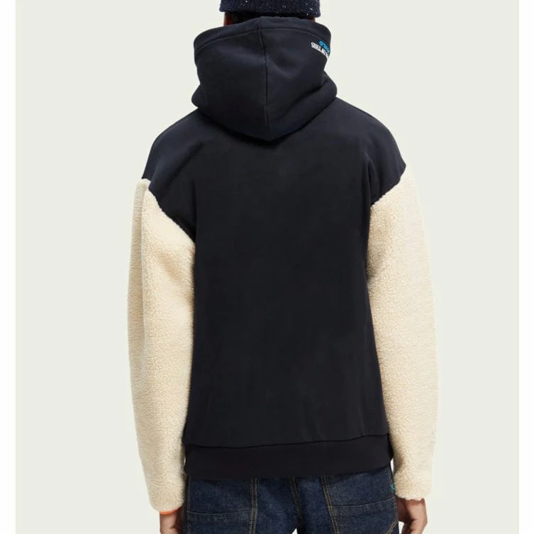 Scotch & Soda Organic Teddy Felpa Artwork Hoodie (Combo A) 169196 - Image 4