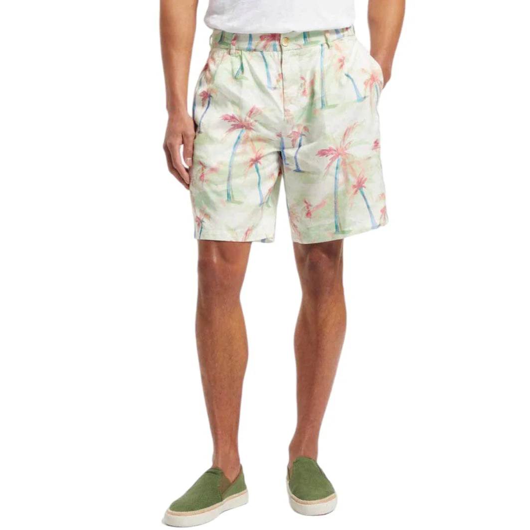 Scotch & Soda Printed Pleated Bermuda Shorts (Palmtree Hawaii Aop) 175784 - Image 4