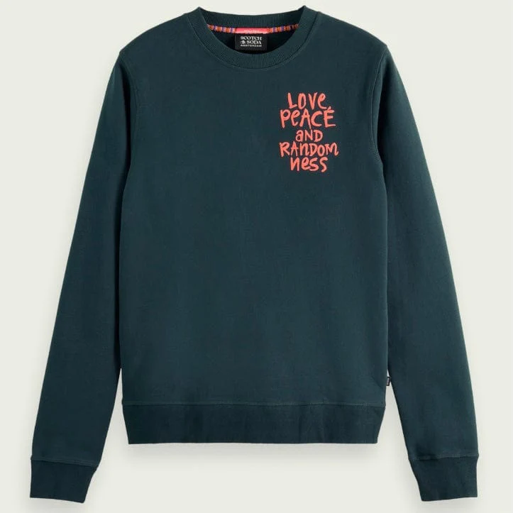 Scotch & Soda Photoprint Artwork Sweatshirt (Space Green) 169764 - Image 5