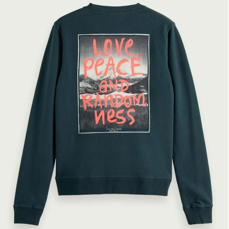 Scotch & Soda Photoprint Artwork Sweatshirt (Space Green) 169764 - Image 6
