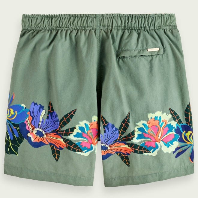 Scotch & Soda Printed Mid Length Swimshort (Green Print) 172424 - Image 7