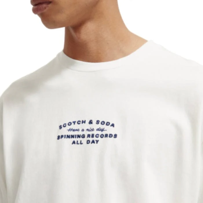Scotch & Soda Record Store Artwork Tee (White) 173027 - Image 2