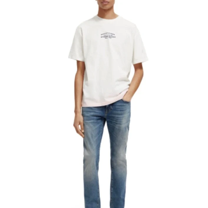 Scotch & Soda Record Store Artwork Tee (White) 173027 - Image 4
