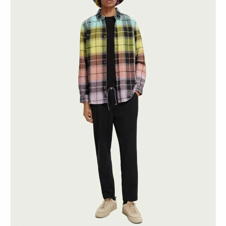 Scotch & Soda Regular Fit Colourful Checked Flannel Shirt (Combo A) 169050 - Image 2