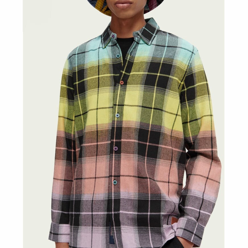 Scotch & Soda Regular Fit Colourful Checked Flannel Shirt (Combo A) 169050 - Image 4
