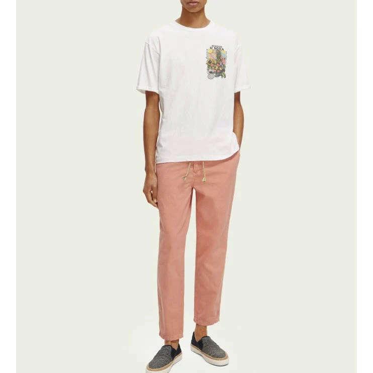 Scotch & Soda Relaxed Fit Artwork Tee (White) 172304 - Image 4