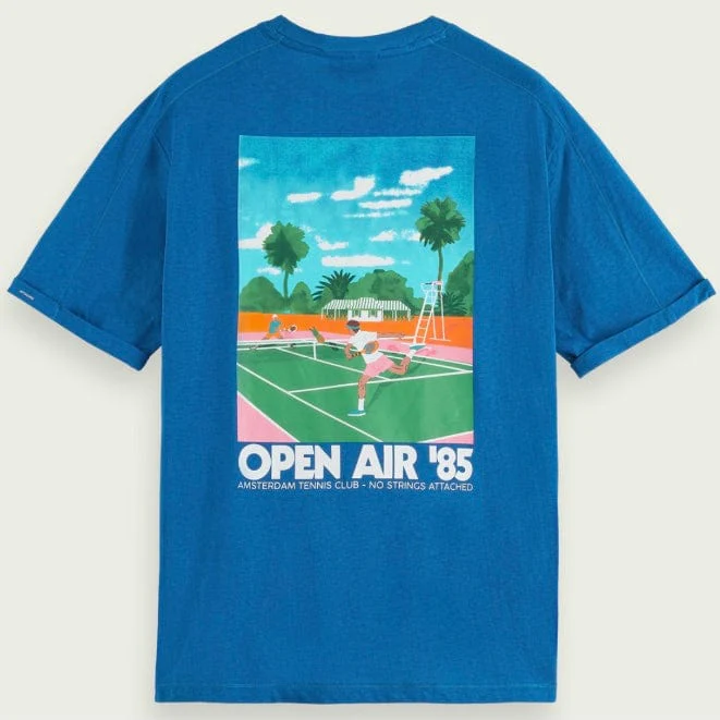 Scotch & Soda Sporty Relaxed Fit Artwork Tee (Riviera Blue) 171701 - Image 6