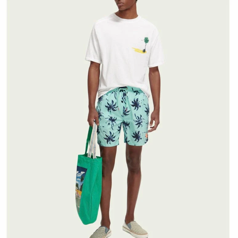 Scotch & Soda Sporty Relaxed Fit Artwork Tee (White) 171701 - Image 4
