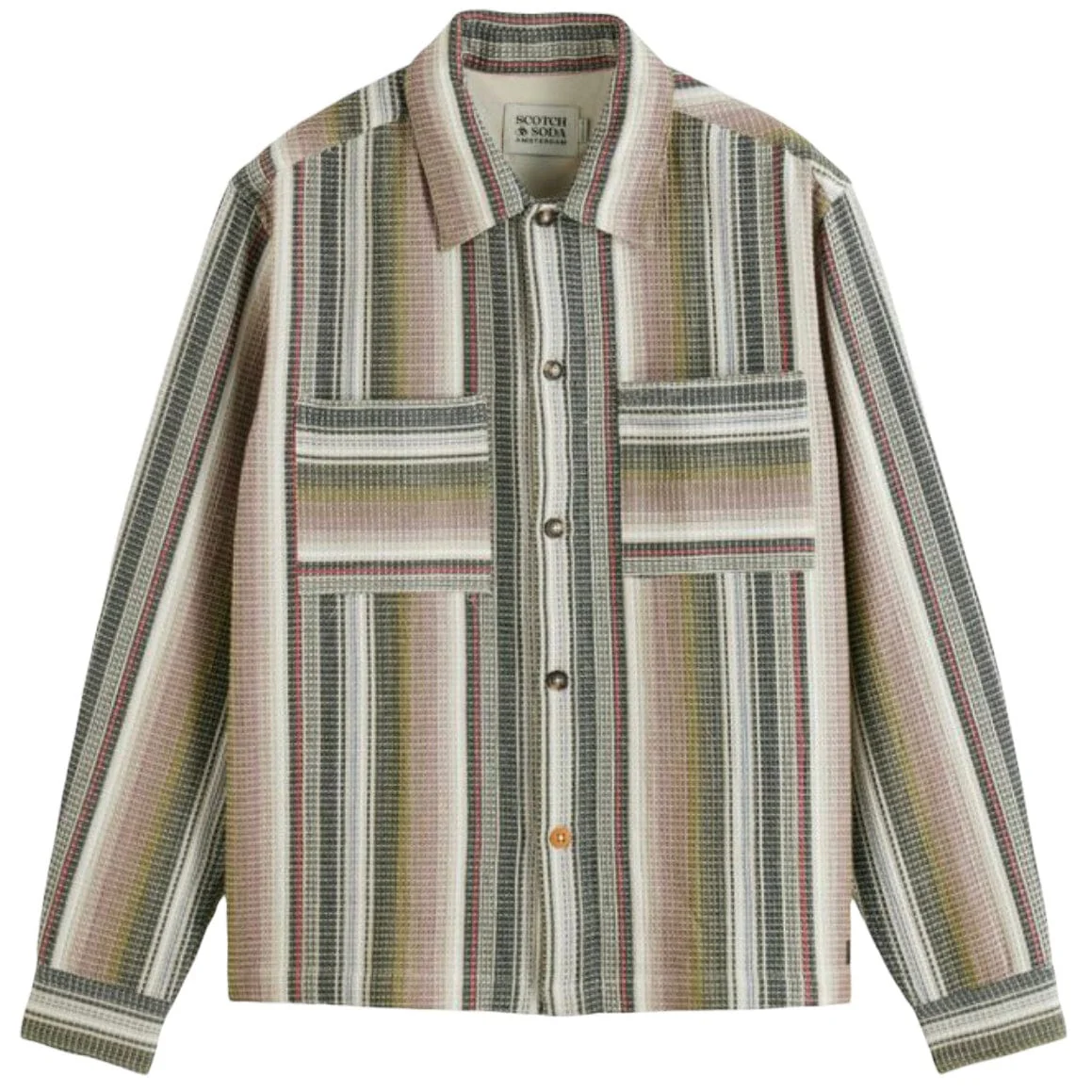 Scotch & Soda Striped Shirt (Multi Green Stripe) 178401